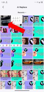 Ai Replace image in Vmake app screenshot 2