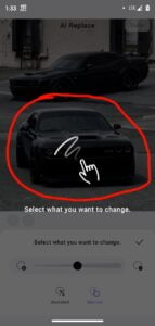 Ai Replace image in Vmake app screenshot 3