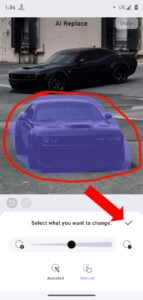 Ai Replace image in Vmake app screenshot 4