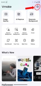 Follow Vmake App Official Social media Pages screenshot 2