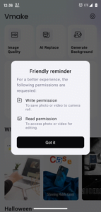 How to start Vmake Mod Apk screenshot 6