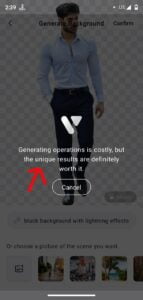 Generate image Background in Vmake App 2024 Screenshot 6
